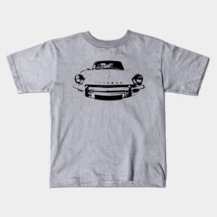 Triumph Spitfire Mk3 1960s British classic car monoblock black/white Kids T-Shirt